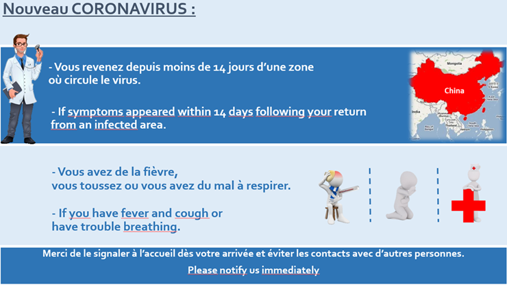 Alerte Coronavirus