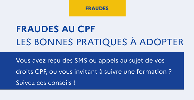 Lutte contre la fraude au CPF et interdiction du démarchage abusif 